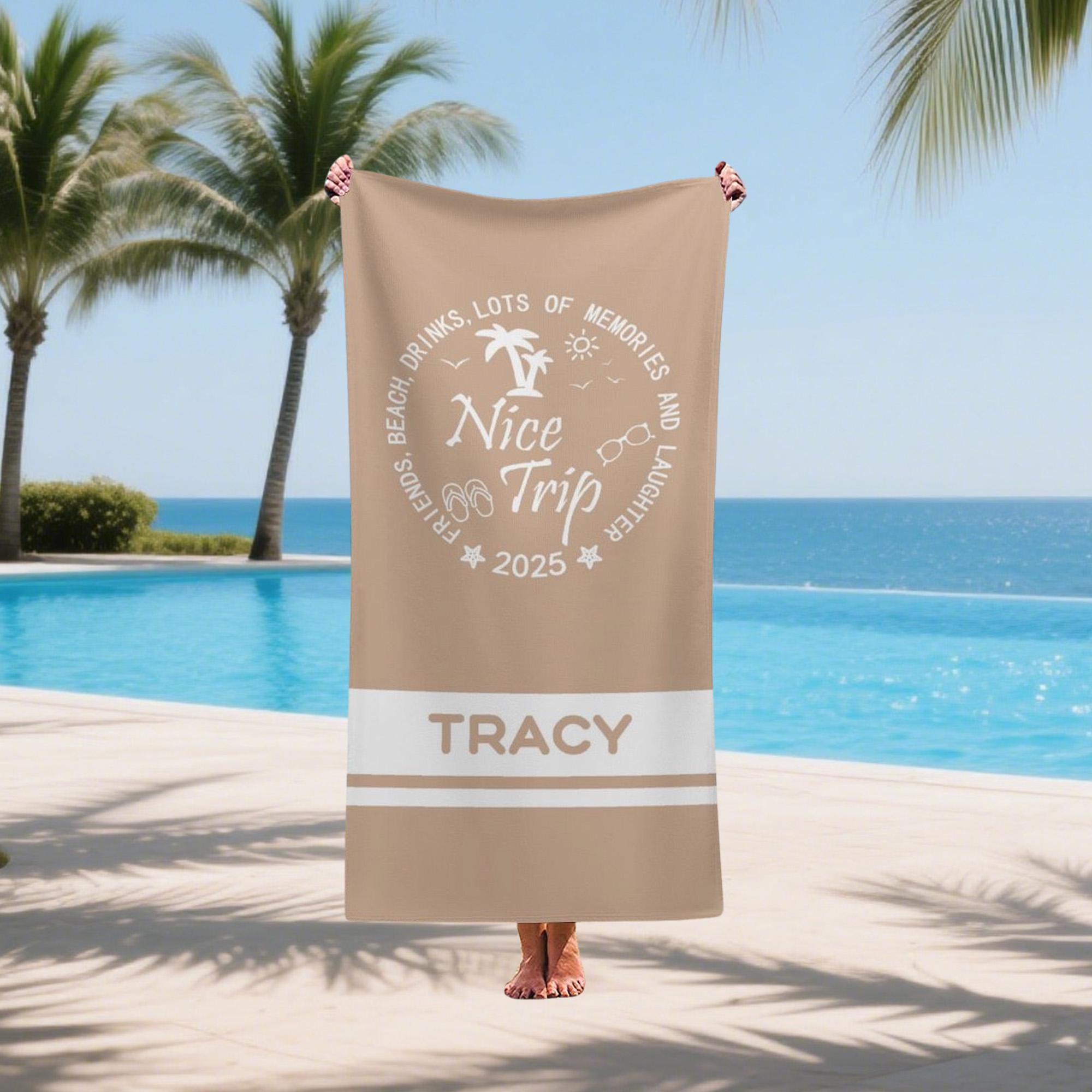 Personalized Vacation Towel,family Beach Trip Gift,family Vacation Towels, Personalized Towels,personalized Cruise Beach Towels,beach Towels